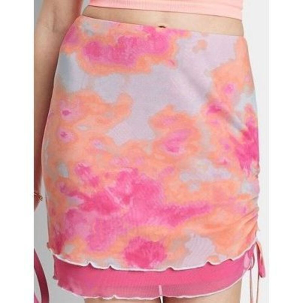Women's Mesh Side Ruched Mini Skirt - Wild Fable™ Size XXL